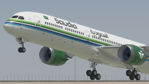 B787-10 SAUDI AIRLINES HZ-AR32 Retro Livery thumbnail 4