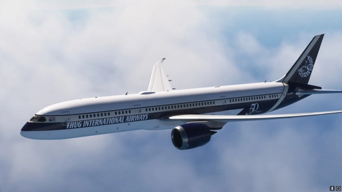 787-9 thugAir Retro Livery (G-TRPP)