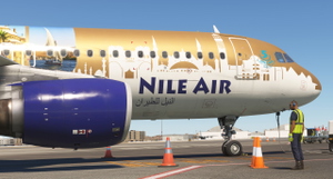 NILE AIR SU-BQM (EGYPT LIVERY) | Fenix A320 CFM V2 | 8K +4K thumbnail 3