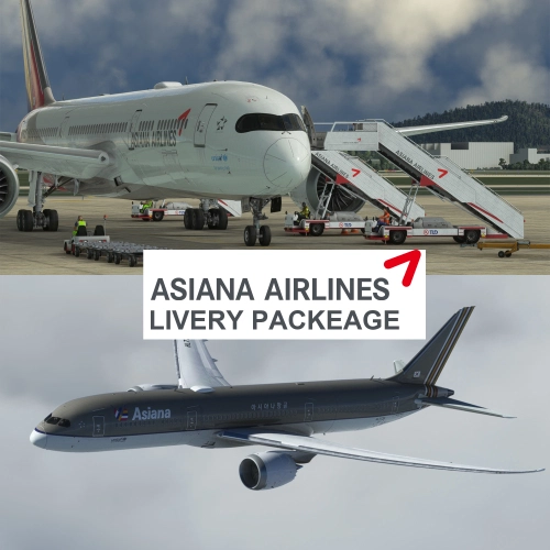 [8K] Asiana Airlines Livery Package