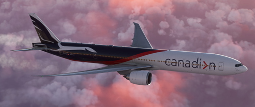 [8K] Canadian Airlines (Modernized Livery w. Cabin) | PMDG 777-300ER