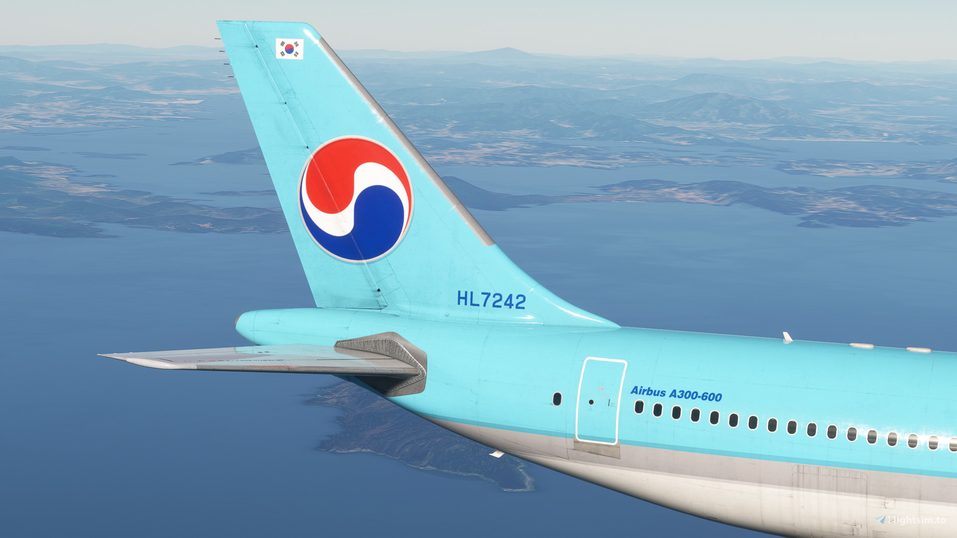 8K] Korean Air A300-600R Livery ( with cabin) for Microsoft Flight