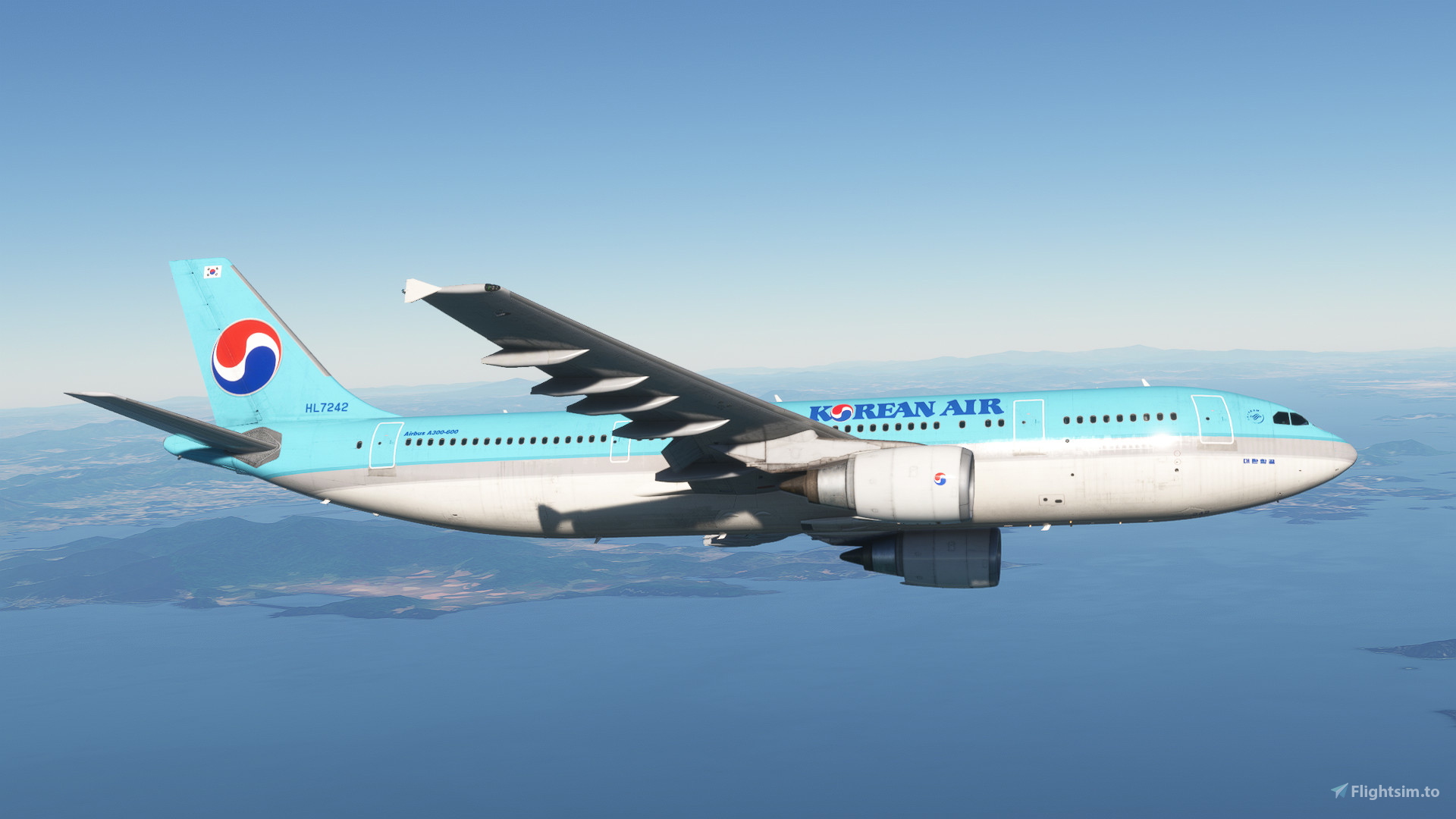 8K] Korean Air A300-600R Livery ( with cabin) for Microsoft Flight