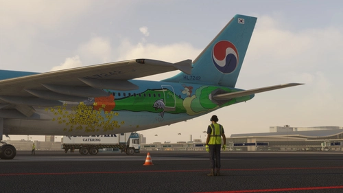 [8K] Korean Air HARUBI A300-600R SPECIAL Livery ( with cabin)
