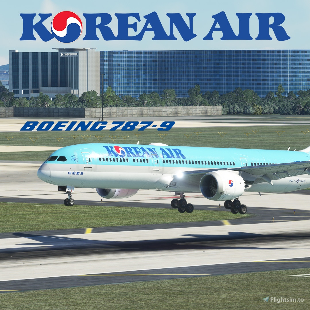 8K] Korean Air [HL8082] BOEING 787-9 for Microsoft Flight 