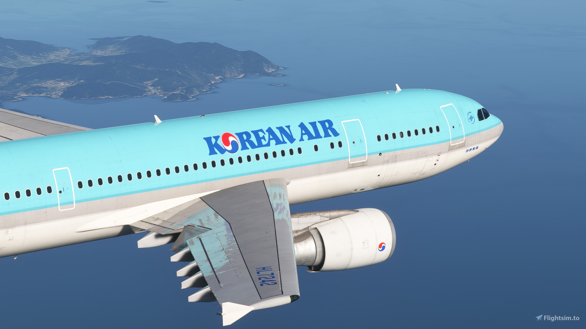 激レア　希少　Korean Air Airbus A300-600 Wings 8K] Korean Air PW ver. A300-600R/F Livery Package ( with cabin