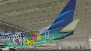 [8K] PMDG 737-800 Garuda Indonesia (Pikachu Jet GA-1) PK-GMU thumbnail 4