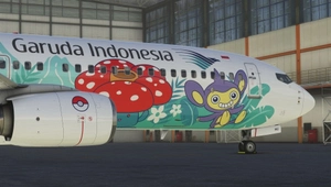 [8K] PMDG 737-800 Garuda Indonesia (Pikachu Jet GA-1) PK-GMU thumbnail 6
