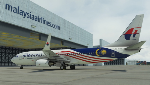 [8K] PMDG 737-800 Malaysia Airlines ("oneworld" c/s) 9M-MXC