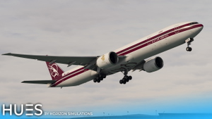 [8K] Qatar Airways A7-BAC "Retro" | PMDG 777-300ER thumbnail 2