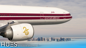 [8K] Qatar Airways A7-BAC "Retro" | PMDG 777-300ER thumbnail 7
