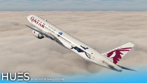 [8K] Qatar Airways A7-BEK "Paris Saint-Germain " | PMDG 777-300ER thumbnail 4