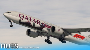 [8K] Qatar Airways A7-BEL "Formula 1" | PMDG 777-300ER thumbnail 1