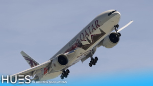 [8K] Qatar Airways A7-BEL "Formula 1" | PMDG 777-300ER thumbnail 8
