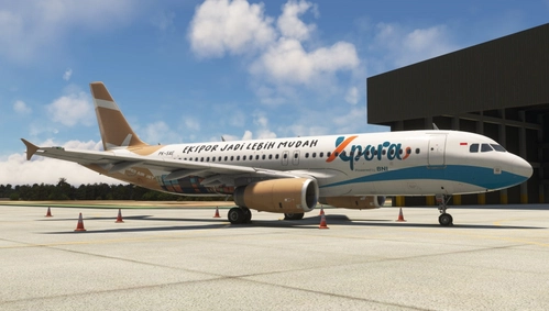 [8K/4K] Super Air Jet ("Xpora by BNI" c/s) PK-SAE for Fenix Simulations A320 V2