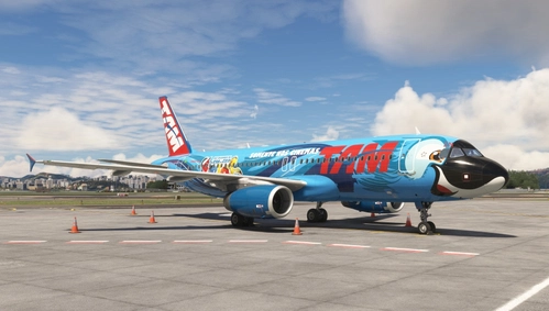 [8K] TAM Linhas Aéreas (Rio logojet c/s) PT-MZN for Fenix Simulations A320 V2