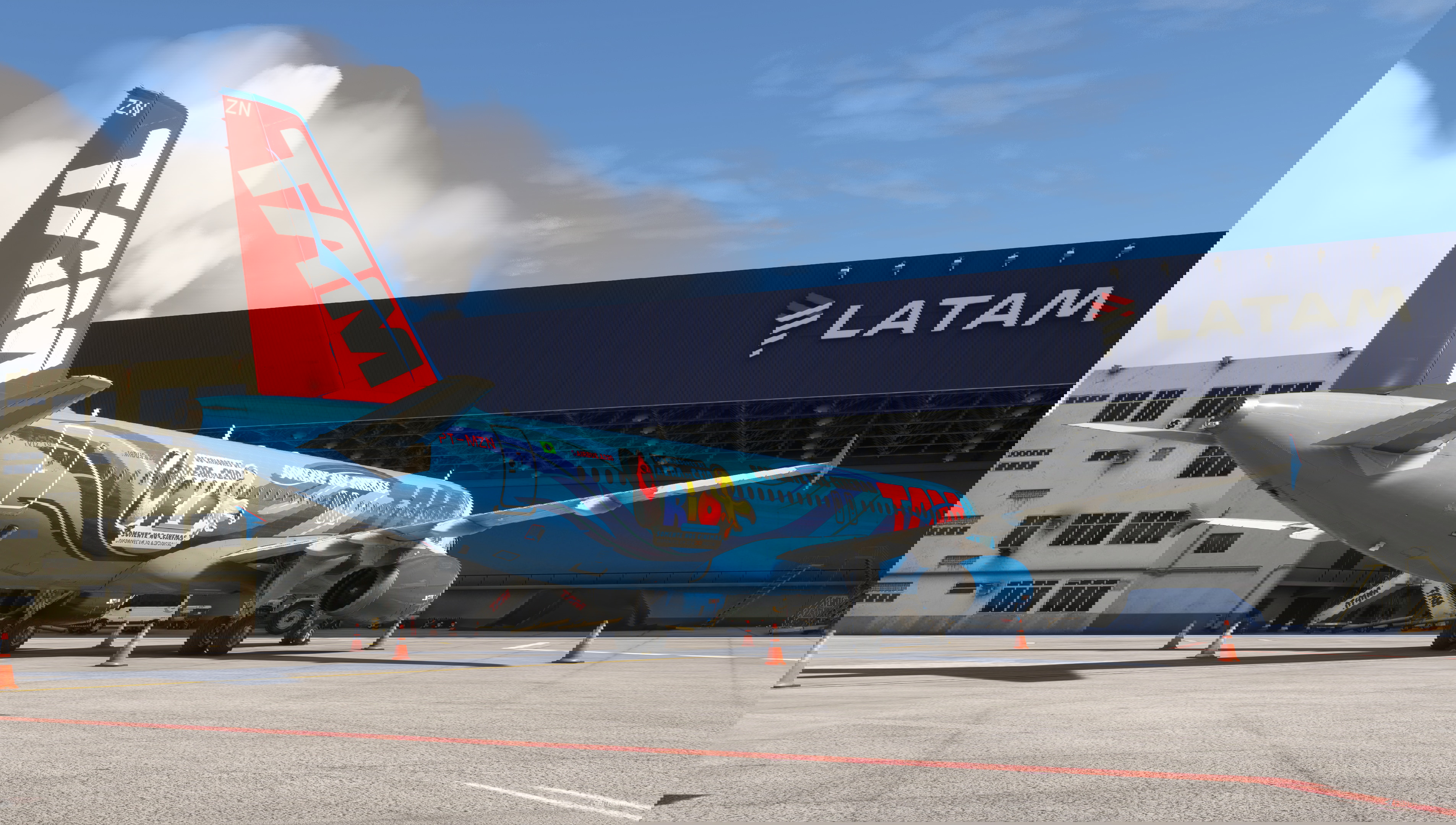 8K] TAM Linhas Aéreas (Rio logojet c/s) PT-MZN for Fenix