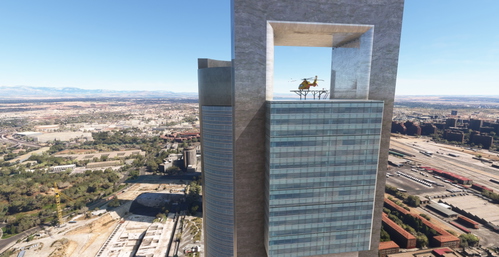 FICTIONAL Heliport Rooftop Cepsa Tower Madrid