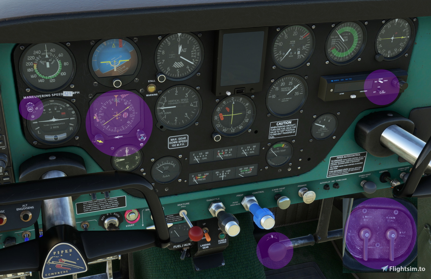Flight Simulator Script A2A Comanche 250 for MSFS Knobster Scripts のために Microsoft Flight ...