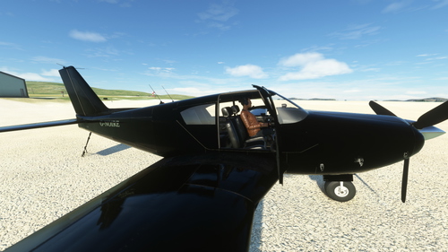 A2A PA-24 Comanche - Noire (Inc. Interior)