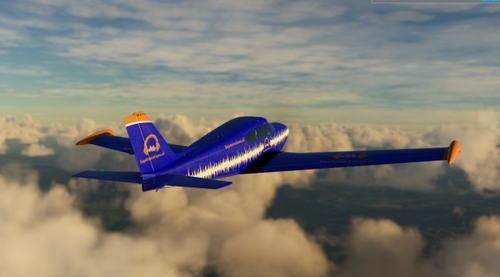 A2A Piper Comanche SayIntentions.ai livery