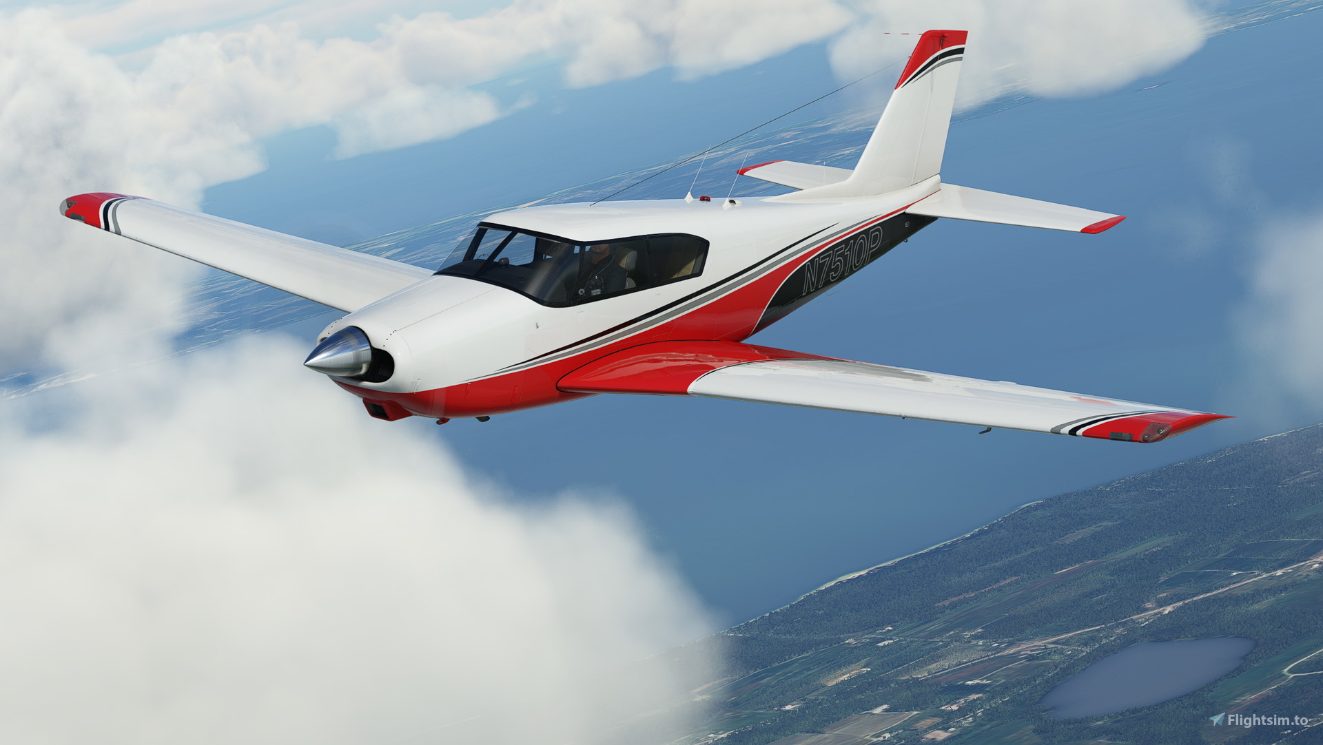 A2A Piper PA-24 Comanche N7510P + Custom Registration - Image 1