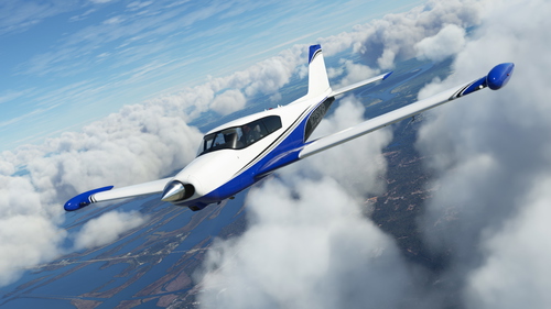 A2A Piper PA-24 Comanche N7510P (Fictional Blue Variant) + Custom Registration