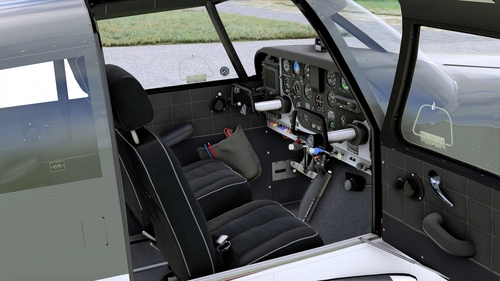 A2A Piper PA-24 Comanche | Dark/Grey Interior & Less Worn Textures