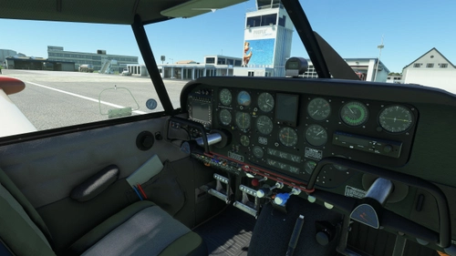 A2A Piper PA24-250 Comanche - Dark Grey Interior with Dark Brushed Aluminium Instrument Panel