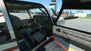 A2A Piper PA24-250 Comanche - Dark Grey Interior with Dark Brushed Aluminium Instrument Panel thumbnail 5