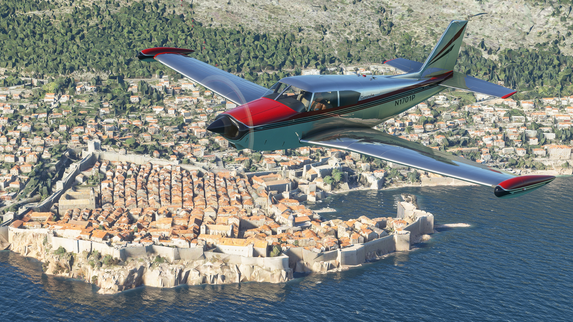 A2A Piper PA24 Comanche Livery N1701P (ficticious) - factory new and aged versions - Image 1