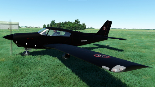 A2A Simulations PA-24 Comanche SimGameIt Black Ops Livery with Custom Interior & Live Registration