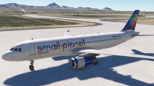 Fenix A320 Small Planet Poland Livery Pack [8K + EIS1]