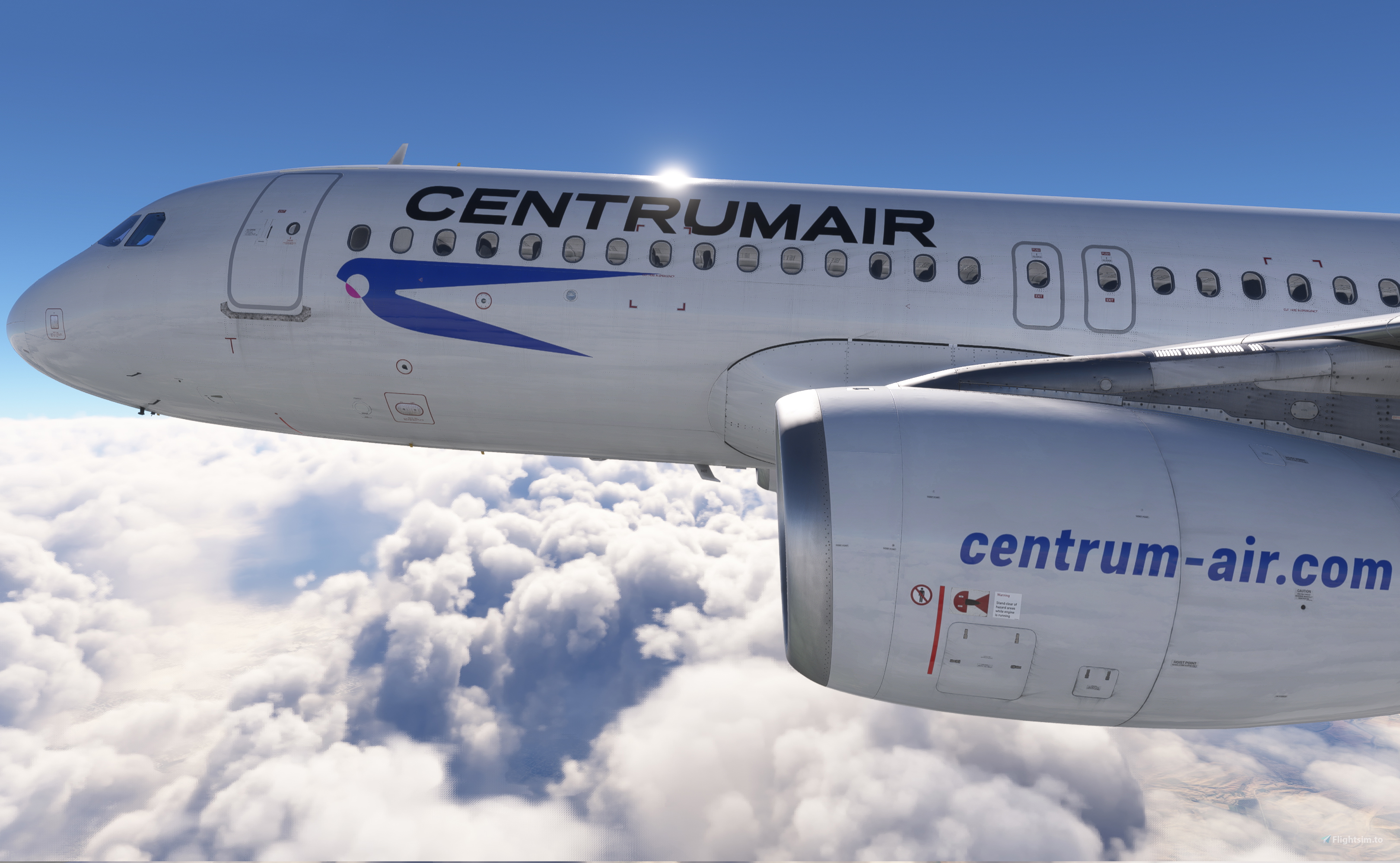 Fenix A320 V2 | Centrumair UK32070 Uzbekistan IAE 4K&8K для