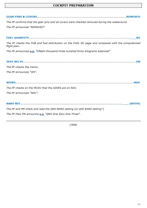 [A320] MANEX - FCOM / FCTM - SOPs Airbus - Checklists and flow patterns -109 pages thumbnail 12