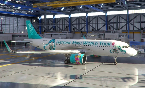 [A32NX] A320neo Hatsune Miku World Tour II