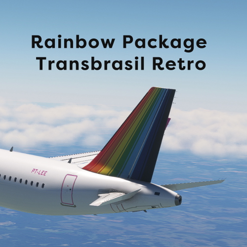 [A32NX] Rainbow Package Transbrasil Retro