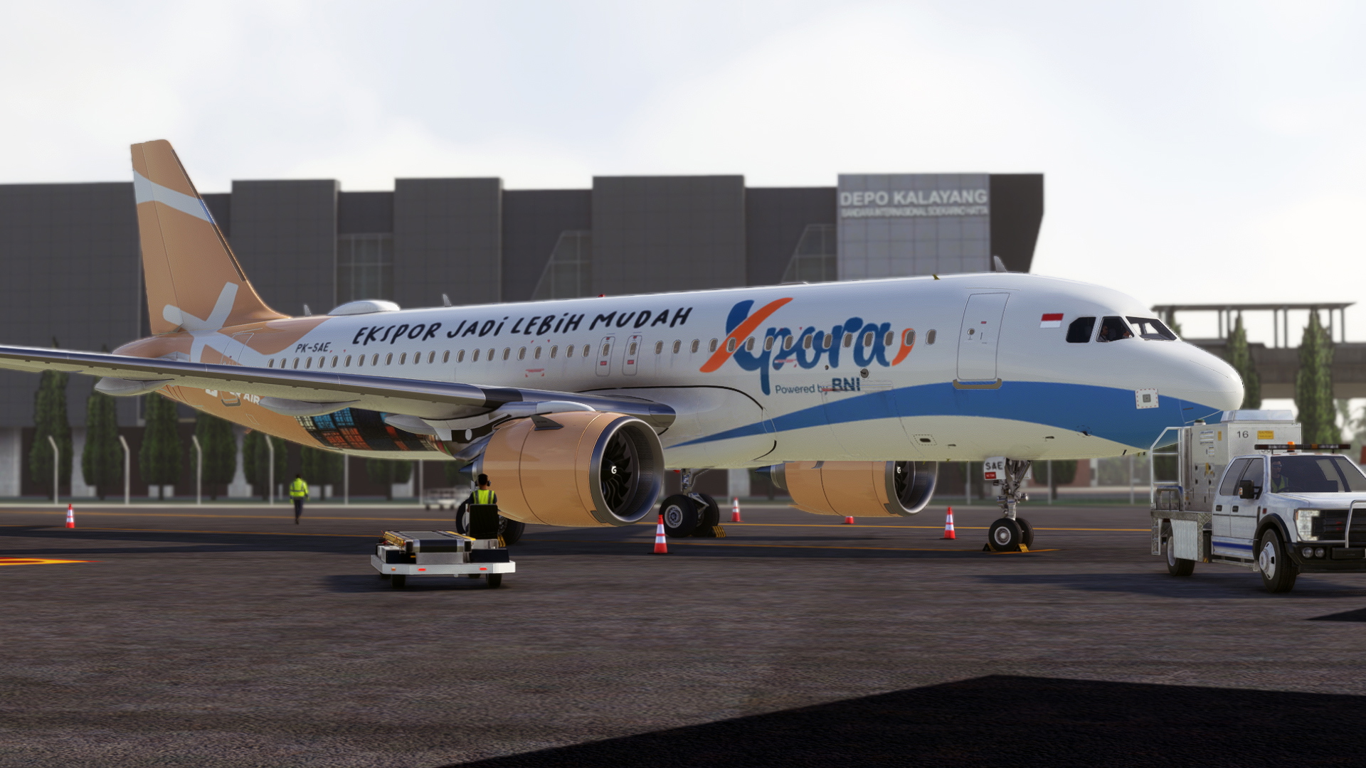 A32NX] FlyByWire A320 Super Air Jet XPORA PK-SAE 8K - Aircraft