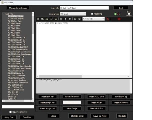 AAO RPN Scripts for FSS E-Jets