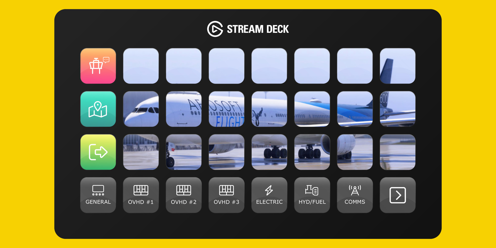 Aerosoft A340-600 Stream Deck Profile
