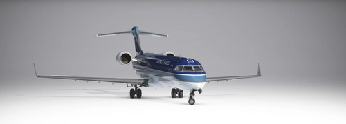 Aerosoft CRJ-550ER World Travel Airlines Livery (FSX/MSFS Modern Style)