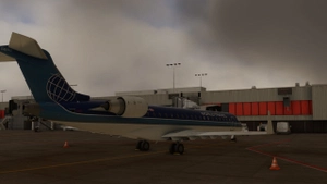 Aerosoft CRJ-550ER World Travel Airlines Livery (FSX/MSFS Modern Style) thumbnail 3