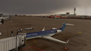 Aerosoft CRJ-550ER World Travel Airlines Livery (FSX/MSFS Modern Style) thumbnail 4