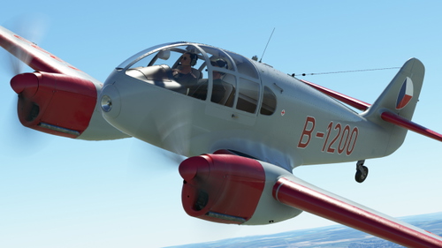 Aerovodochody   Aero 45 ( K-75 ) Czechoslovakia  SNB (Sbor národní bezpečnosti) ca. 1950