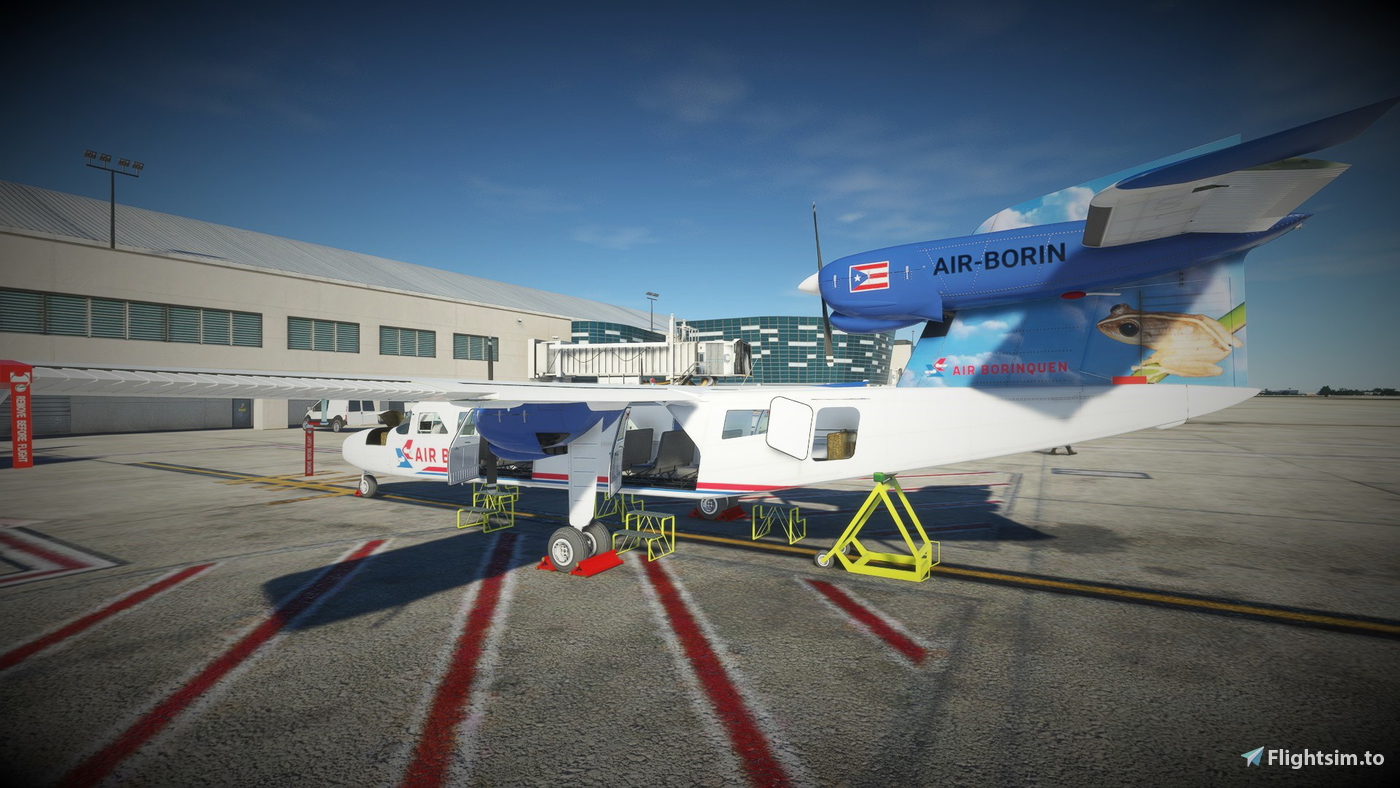 Fs2004 Trislander Air Borinquen Puerto Rico Virtual airliner livery for the Britten ...