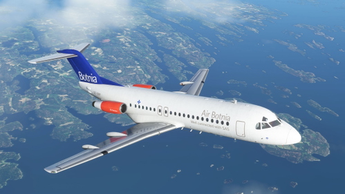 Air Botnia Fokker F28 Mk 4000 SE-DGP circa 2000 - with cabin