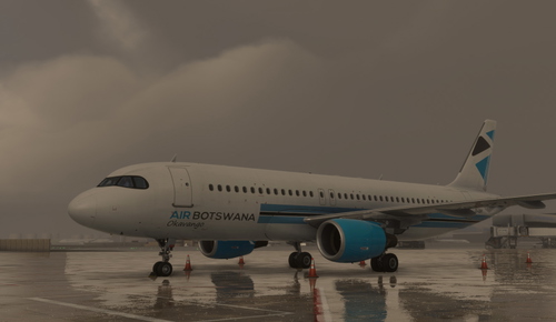 Air Botswana (BOT) Fenix A320 V2 CFM Livery ZS-GBR Fictional