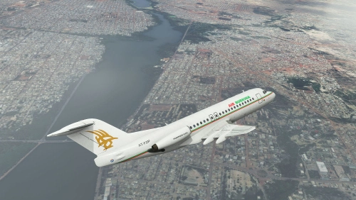 Air Burkina Fokker F28 Mk 4000 XT-FZP 2004