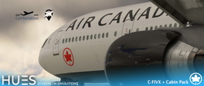 Air Canada C-FIVX w/Cabin PMDG B777-333ER thumbnail 1