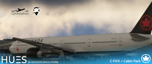 Air Canada C-FIVX w/Cabin PMDG B777-333ER thumbnail 4